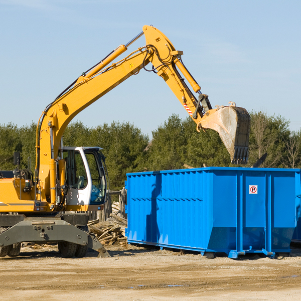 are there any restrictions on where a residential dumpster can be placed in West OH